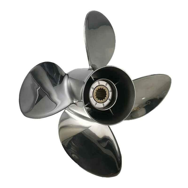 60-130HP STAINLESS STEEL 13*19 4Blade Marine Propeller Outboard Engine
