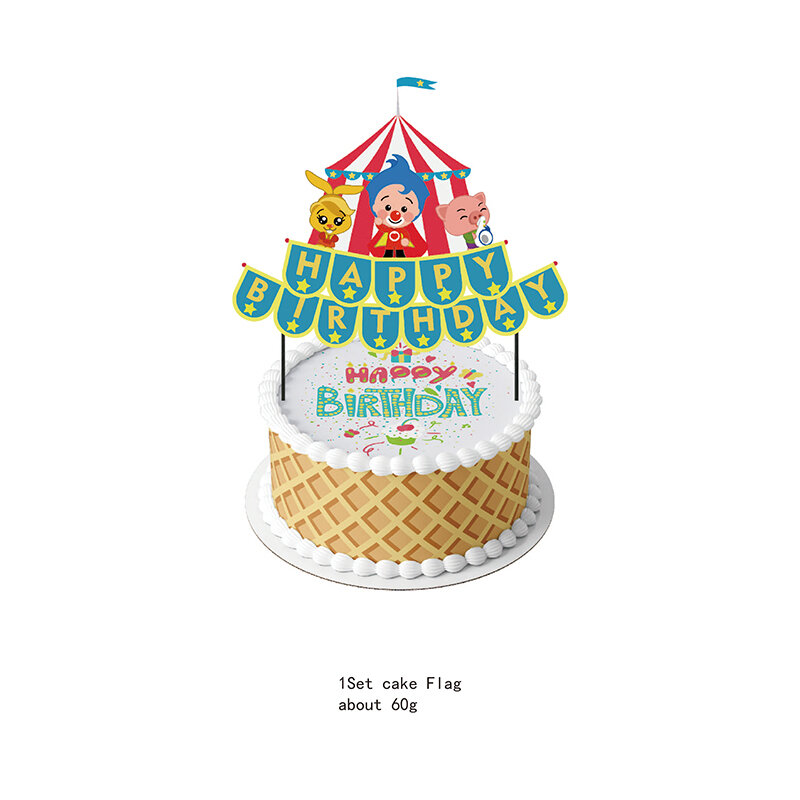 Decoración de fiesta de cumpleaños de Disney Plim, Bandera de Baby Shower, globo de papel de aluminio de látex, plato de taza de papel, pegatina de botella de agua