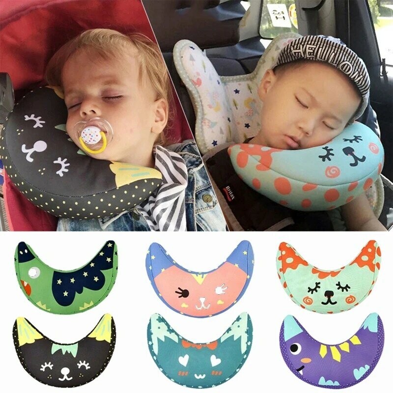 Baby Car for Seat Neck & Shoulder Support per cuscino per cintura di sicurezza cuscino universale per il sonno con cinturino morbido per bambino Chi