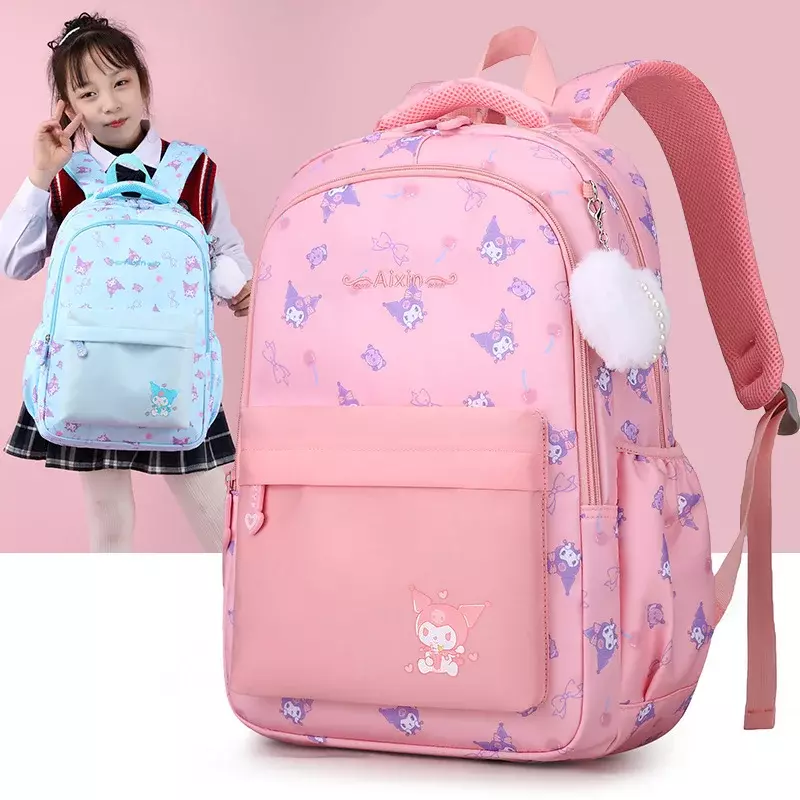 Sanrio-mochila escolar Clow M para estudiantes, morral ligero e impermeable de gran capacidad con dibujos animados, para hombre y mujer
