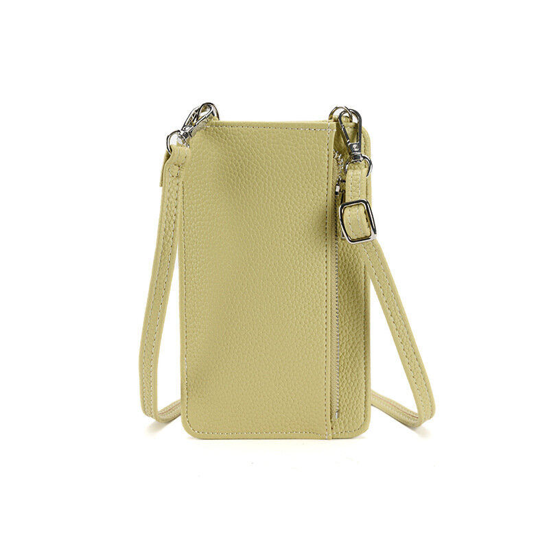 Skórzany małe torby typu Crossbody dla kobiet designerski portfel torba na telefon komórkowy portmonetki regulowany pasek 2024 nowy portmonetka do podróży