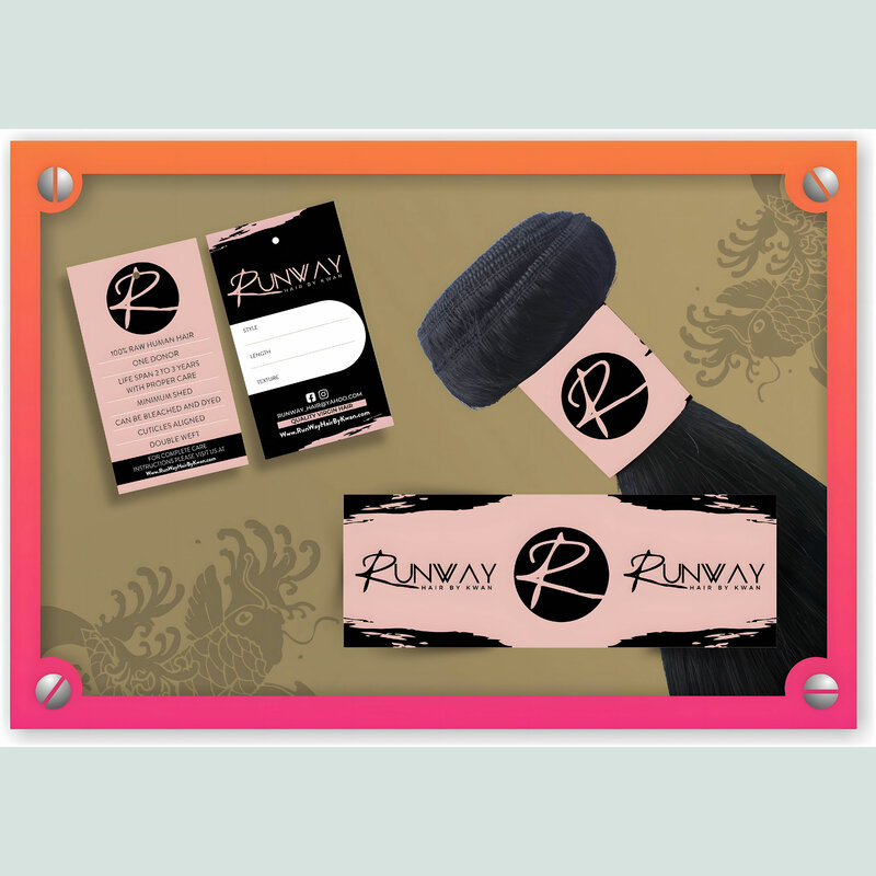 Индивидуальные Бумажные Подвески с индивидуальным логотипом 200 шт. для этикеток париков и логотипов на заказ