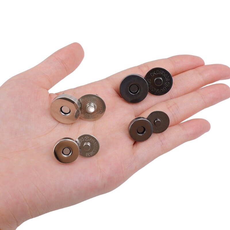 12-40 stücke unsichtbarer Magnet verschluss ohne Stich Tasche Knöpfe Brieftasche Mantel Handtaschen Magnets chnalle Metall Gepäck teile Zubehör