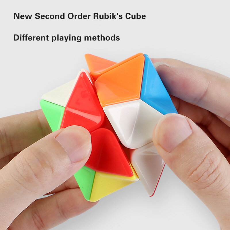 Cubo mágico de colores para niños y adultos, rompecabezas de dedo, cubos de velocidad profesionales, juguetes educativos, regalo