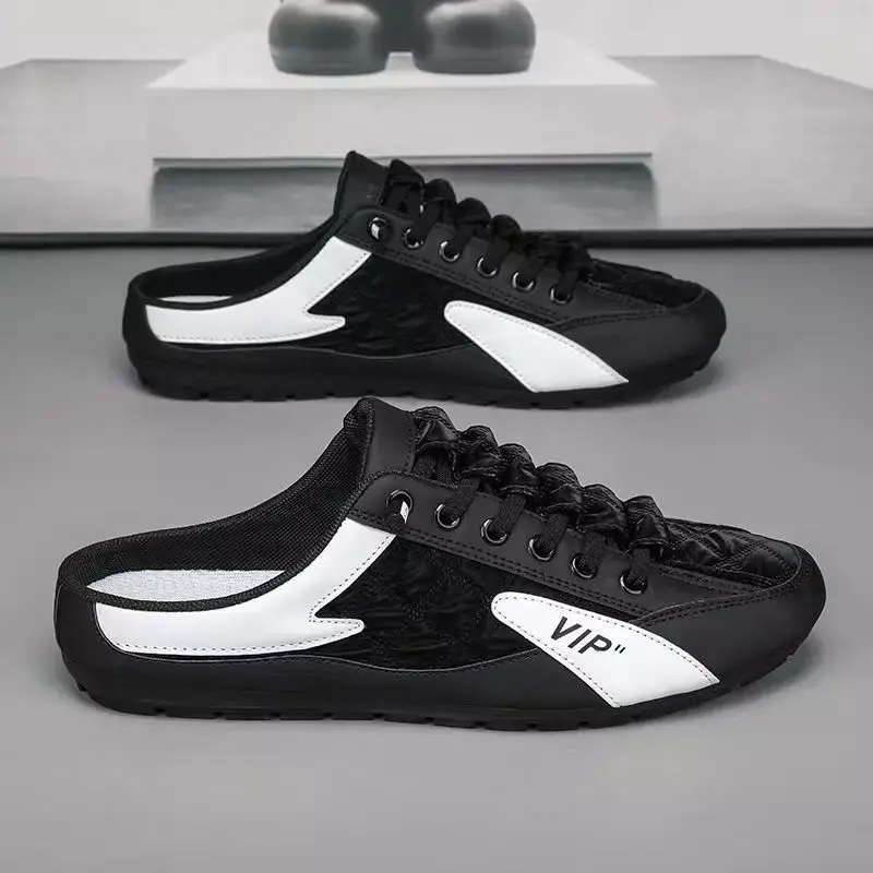 Klasyczne półkapcie Niskie płaskie buty dla mężczyzn Zwięzłe męskie trampki Wiosna Jesień Męskie buty codzienne Oddychające Tenis Para Hombre