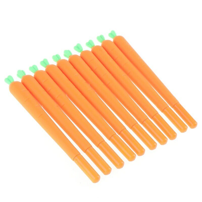 10 шт. 0,5 мм гелевая фоторучка-маркер (милый стиль моркови) Симпатичные Ручки, милые канцелярские принадлежности, гелевая ручка с чернилами, оптовая продажа