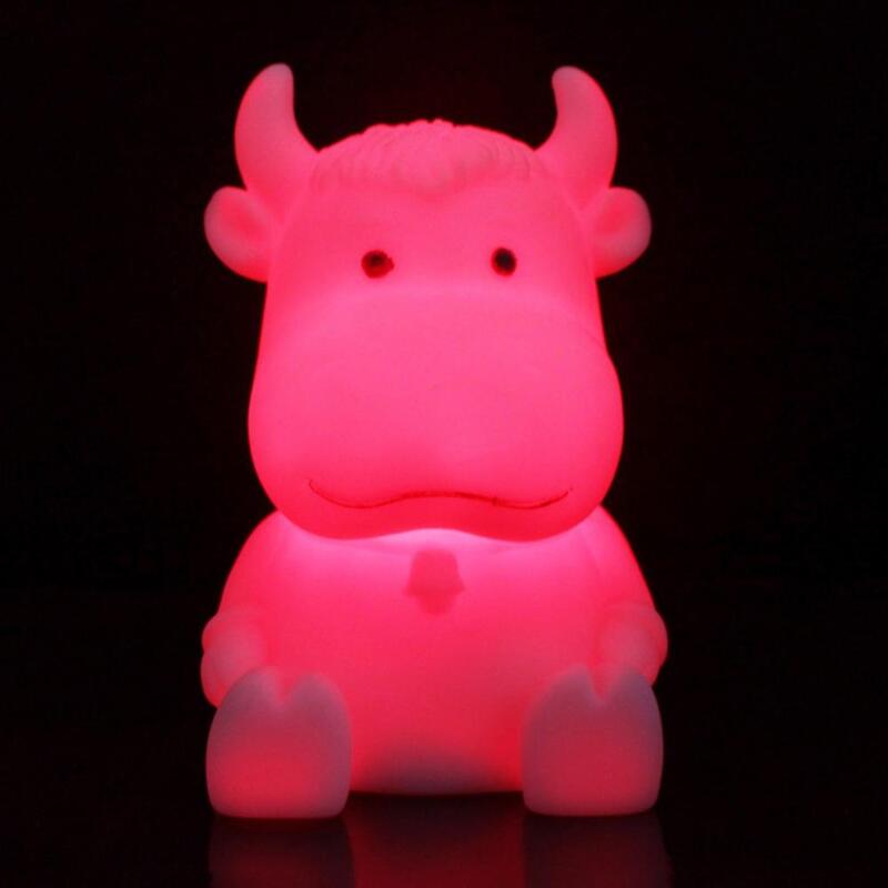 Zodiac動物の形をしたLEDナイトライト,色が変わる装飾ライト,愛らしい,子供へのギフト,2024