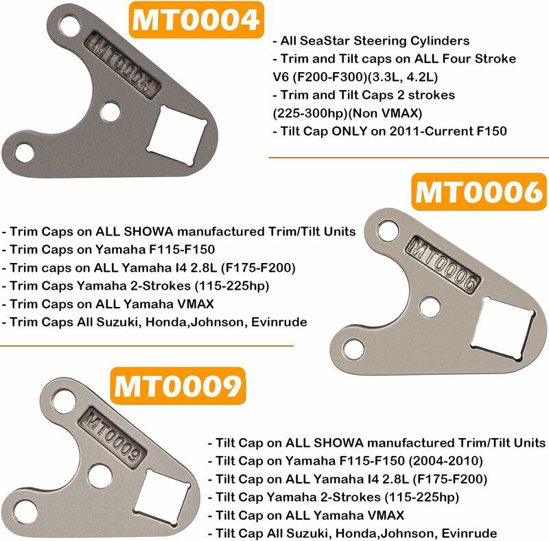 MX Außenborder Trim/Tilt Pin Wrench Tools Set (MT0004 & MT0006 & MT0009) fit für Yamaha Suzuki Johnson Evinrude