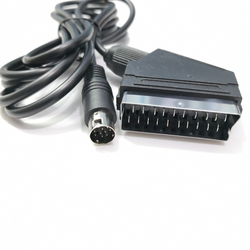 RGB-Scart-Kabel für Sega -Mega-Laufwerk 2 -Genesis 2 Mega drive 2 md2 RGB AV-Scart-Kabel 1,8 m D11 20 Drops hipping