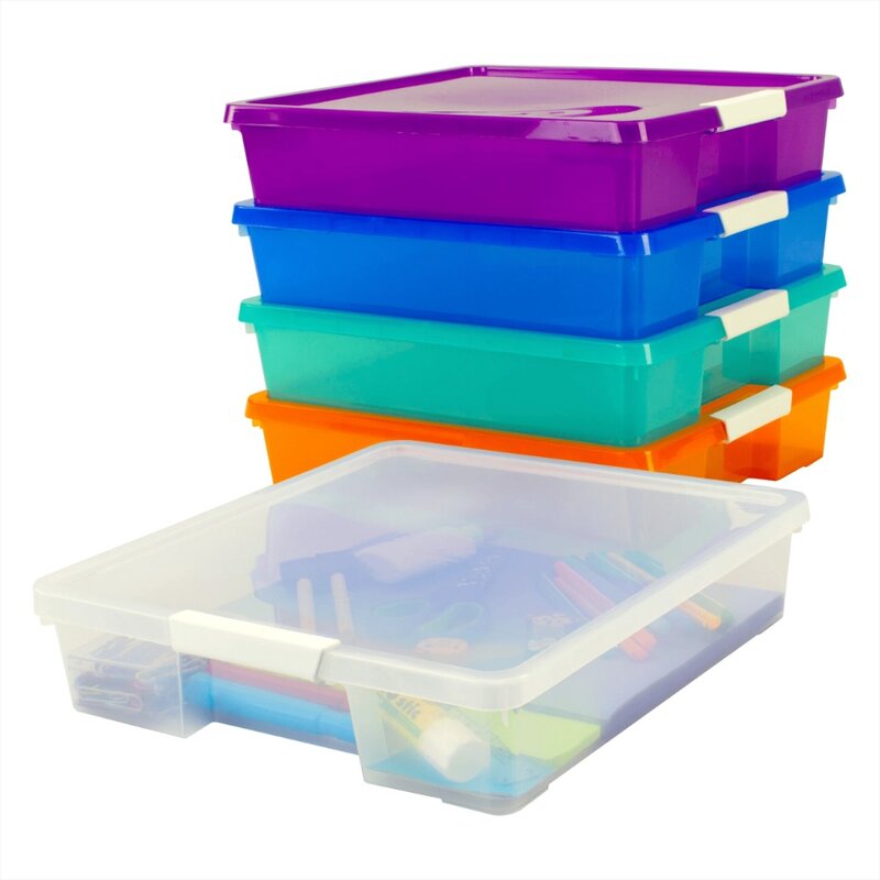صندوق مكدس ومخزن ، ألوان متنوعة ، علبة 5 ، 12 × 12