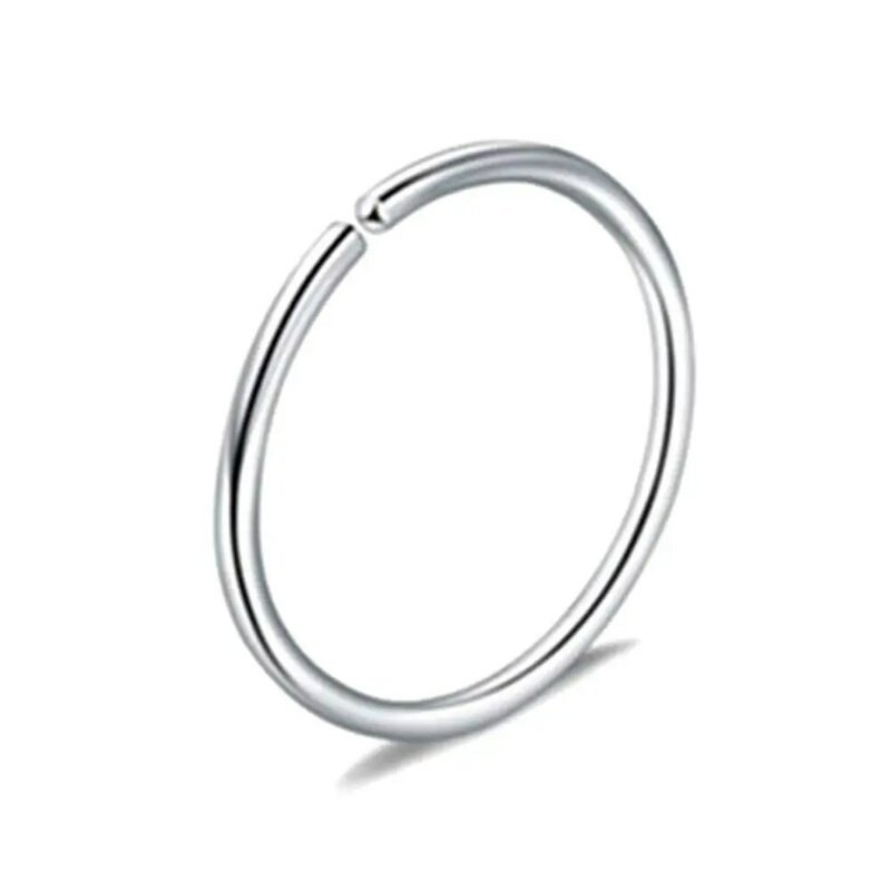 1Pc Ultralight Nose Hoop Titanium Steel Hinged Nose Rings Punch-free Earring Nose Jewely Decor Punk Style For Women Men R5B2