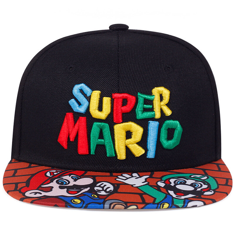 Topi Baseball Cosplay Game Super Mario Bros Luigi topi tukang ledeng Demo kanvas topi matahari kartun Odyssey topi pesta Halloween dapat disesuaikan