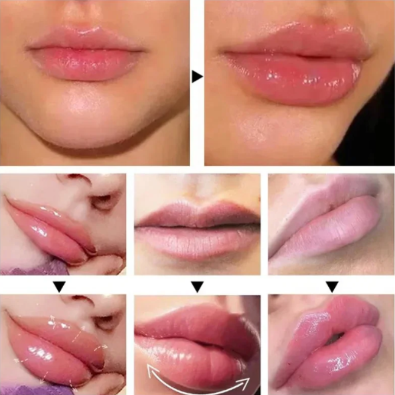 Меняющий цвет бальзам для губ, питательная стойкая подтягивающая антирастрескивающая уменьшающая линии губ натуральная Нелипкая помада, антивозрастной уход за губами