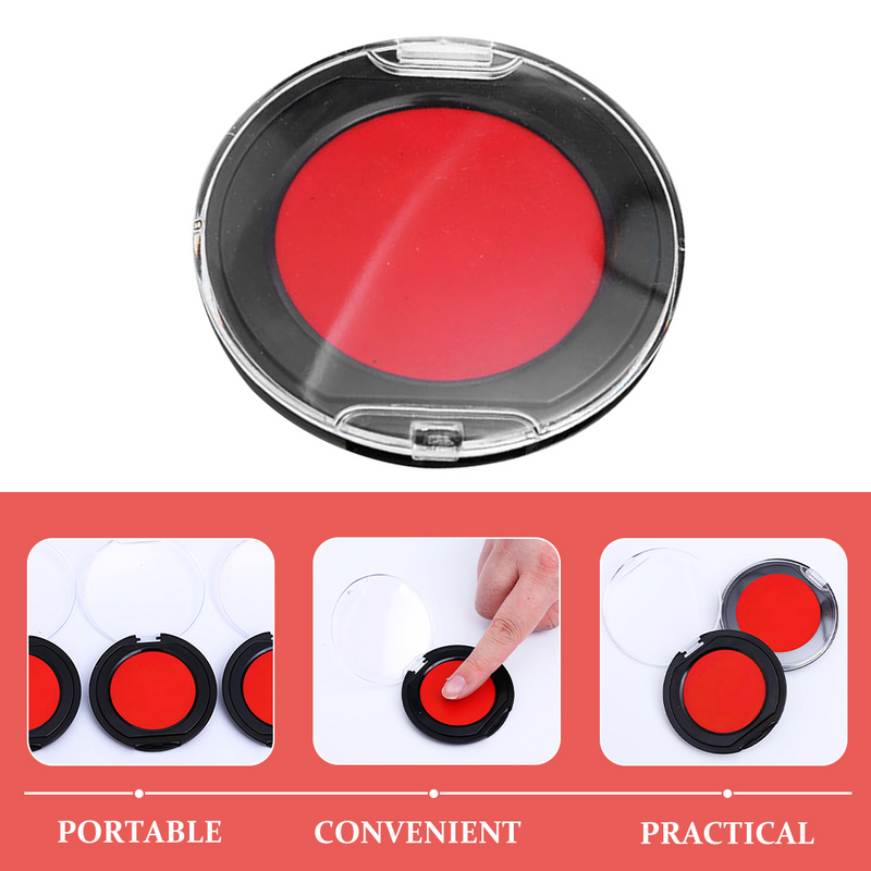 Reusable Round Round Mini Ink Pad Portable Tool Document Stamping Pad