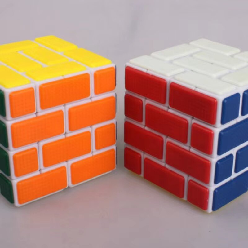 Cubo mágico branco para crianças, atadura de ligação, restrito de girar, brinquedos educativos, terceira ordem