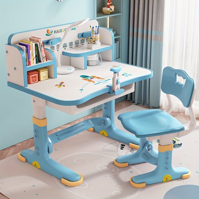 Mesa de estudo infantil, 1 sala, 19, 09x29, 72x39, 76 polegadas, mesa de jantar, cadeira
