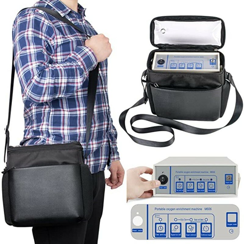 Pulmonalfibrose-Sauerstoff maschinen impuls und kontinuierlicher Sauerstoff konzentrat or generator mit wiederauf ladbarer Batterie und Auto ladegerät
