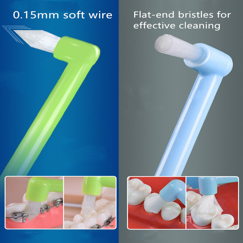 Hot Orthodontic Tooth Brush Interdental Tooth Brush Small Head Soft Hair Correction Teeth Braces Dental Floss Oral Tooth care