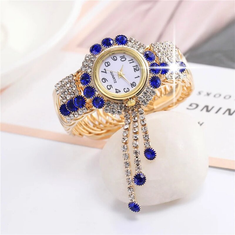 Часы наручные женские с блестящими бриллиантами, модные брендовые люксовые повседневные с браслетом