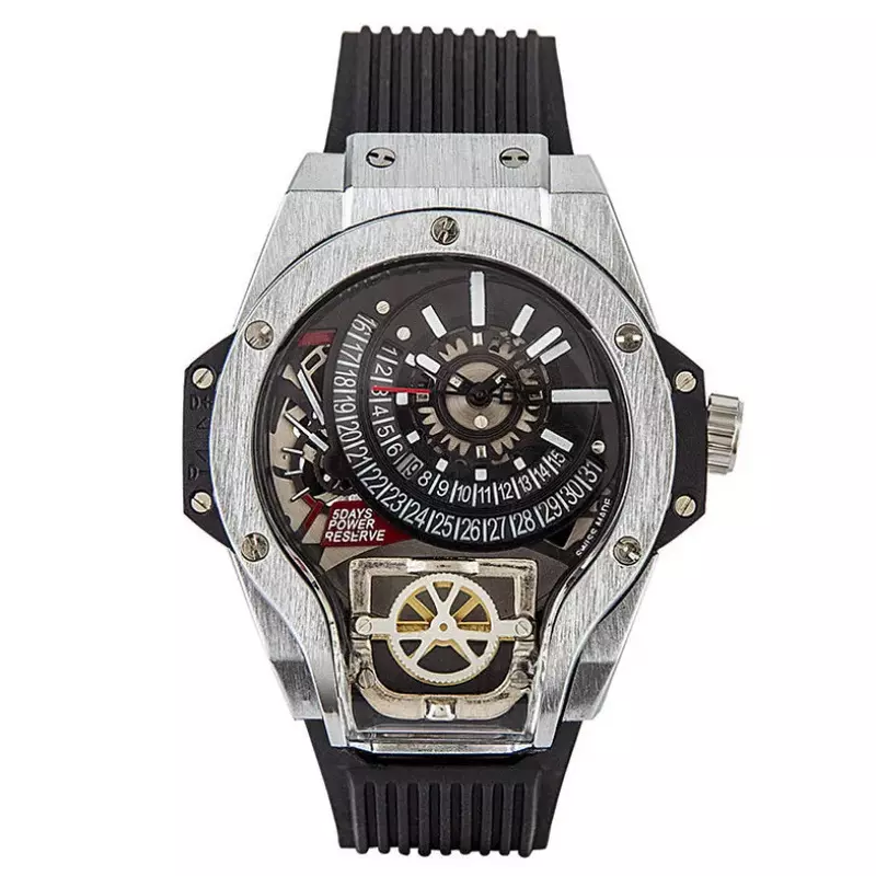 Vierkant Horloge Heren Niet-Mechanisch Horloge Persoonlijkheid Grote Wijzerplaat Horloge