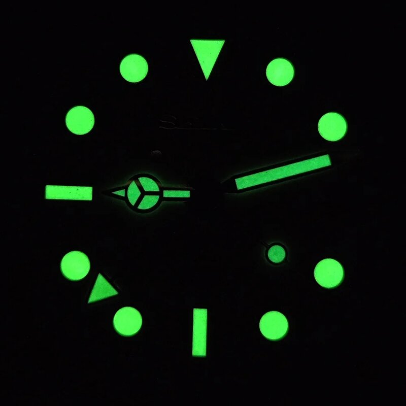 NH34 часы автоматические механические часы 40 мм сапфировое стекло нержавеющая сталь чехол GMT 29 мм циферблат зеленый светящийся подходит для движения NH34