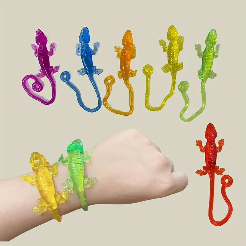 5/10/20 pcs elastische Reptilien Spielzeug Weihnachts geschenke klebrige Zappeln Füllung Kinder Gecko lustige Ziel ball