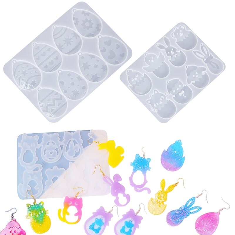 Flexible Silicone Mold Easter themed Accessory Making Mould for DIY Enthusiasts 634D