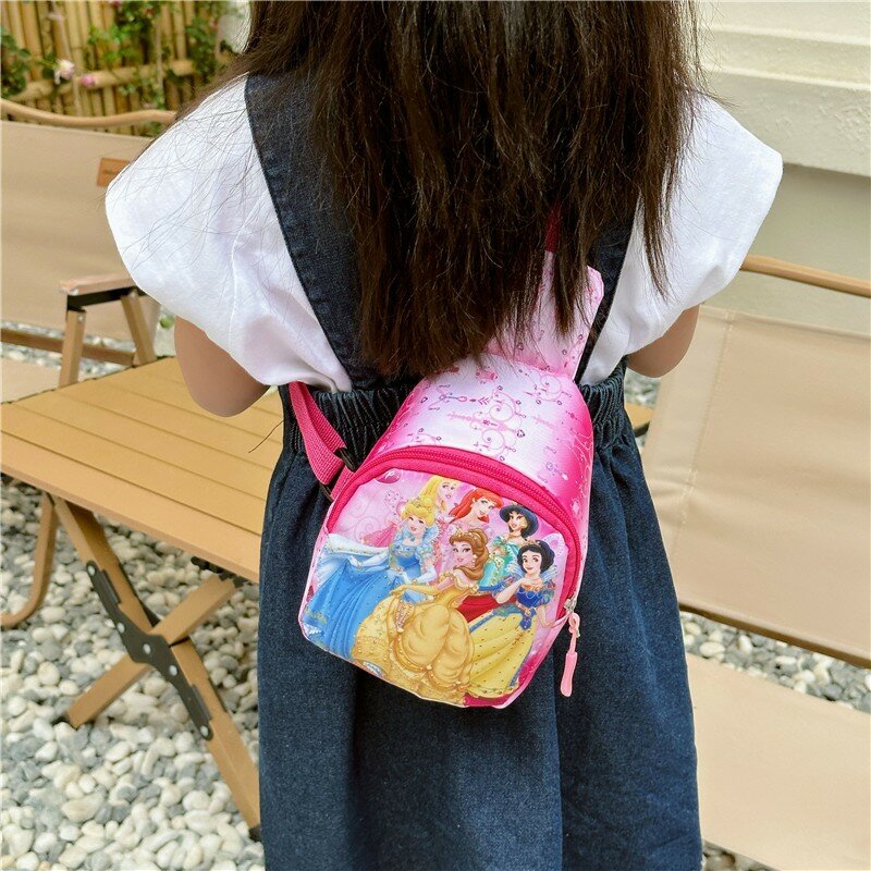 Disney New Fashion Cartoon Snow White Children's Schoolbag Kindergarten Crossbody Small Backpack Men and Women Casual Coin Purse