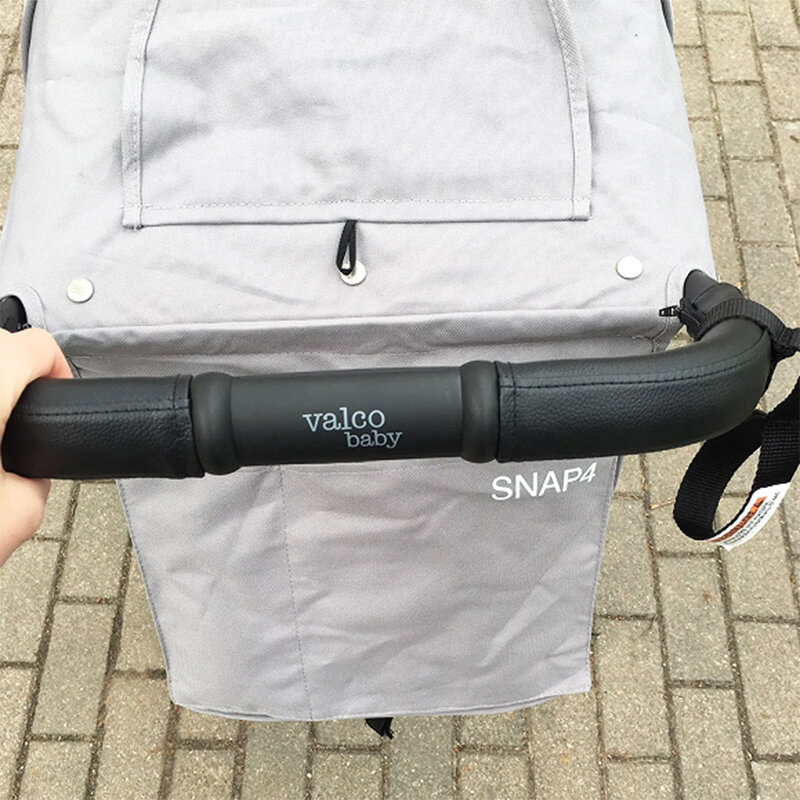 Stroller Handrail Leather Cover For Valco Baby Snap 4 Pushchair Mummy Push Bar Protective Case With Zipper Stroller Accessories