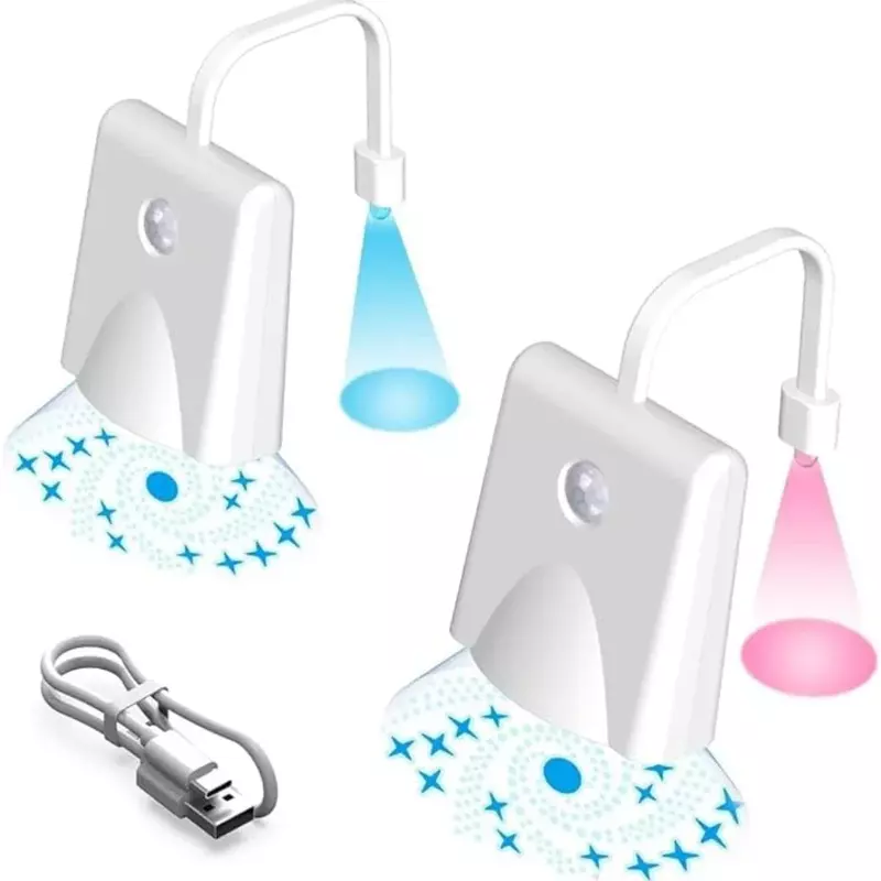 وعاء المرحاض المنشط بالحركة ضوء LED ، مصباح ليلي ، إضاءة ذكية ، 7 ألوان متغيرة ، ديكور الحمام