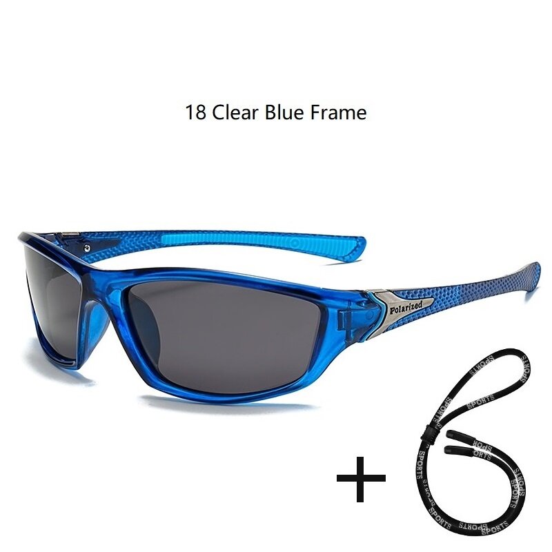 Gafas de sol deportivas polarizadas de lujo con cadena para hombres y mujeres, gafas de sol antideslumbrantes para pesca y senderismo, gafas de diseñador de marca, UV400
