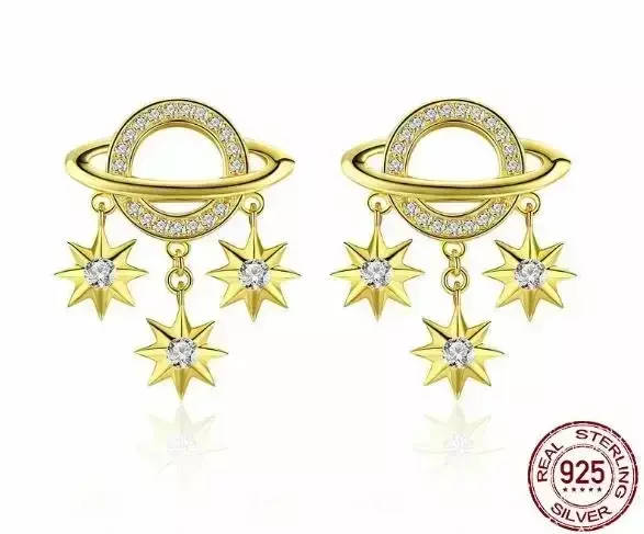 SE29 Spring Collection Flower Buds Green CZ Hoop Earrings for Women Silver