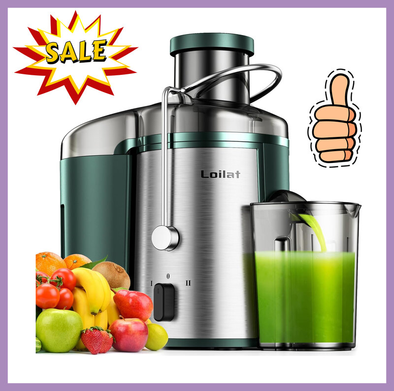 Juicer Machine, 500W Juicer Met 3 ”Brede Mond Voor Hele Groenten En Fruit, Centrifugale Sapcentrifugaal Met 3 Versnellingen