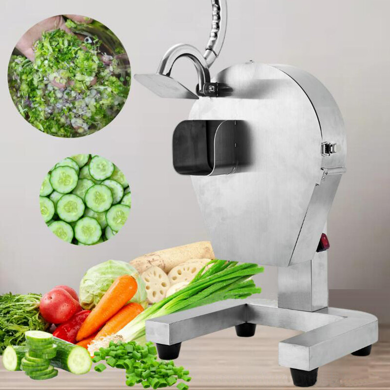 Commercial Vegetable Slicer Machine 110V 220V Electric Carrots Cucumbers Onions Cutter Machine Chop Scallions Machine