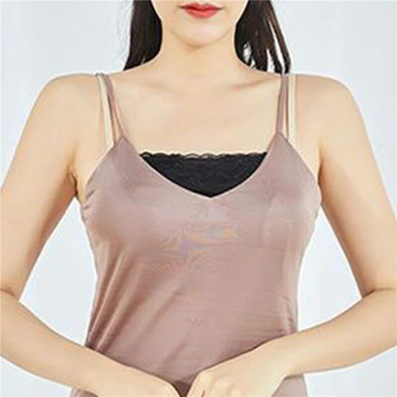 Renda atasan tabung anti-silau klip lapisan ganda tak terlihat di Bralette penutup dada Aksesori intim bungkus dada gadis