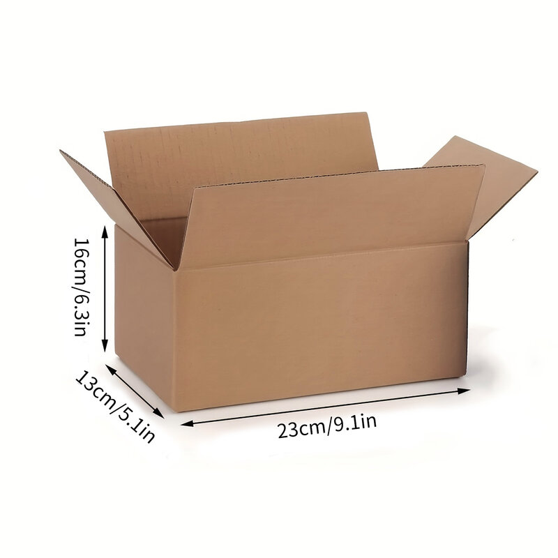 Высококачественные почтовые ящики, 9,1x5,1x6,3 дюйма, одна стена, 32 фунта/кв. дюйма, коричневая почтовая коробка из гофрированного картона с крышками