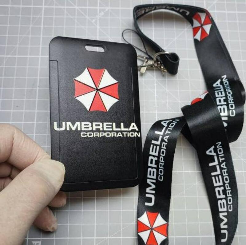 Двухсторонний ремень для зонта и фотографий от компании Umbrella, ремешок на шею, держатели для карт и удостоверения личности с информационной картой о сотруднике