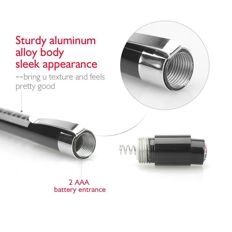 Медицинская удобная ручка-фонарик, перезаряжаемый по USB мини-фонарик для кормления, светодиодный фонарик + зажим из нержавеющей стали, качественный и профессиональный o-образный свет