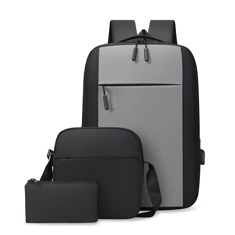 3PCS Backpack Double-Shoulder Bag Storage Bag Backpack Package Storing Travel Business Casual Home Suitcase