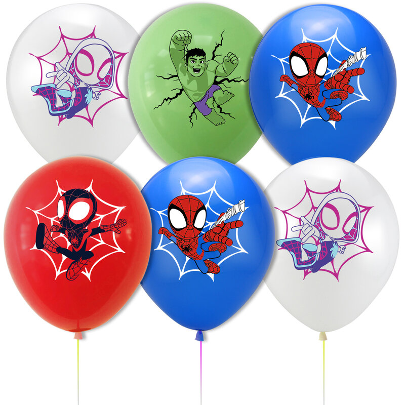 Globos de látex de Spiderman para niños, 10/20/30 piezas, 12 pulgadas, decoraciones para fiesta de cumpleaños, juguetes para niños, suministros para fiesta de Baby Shower