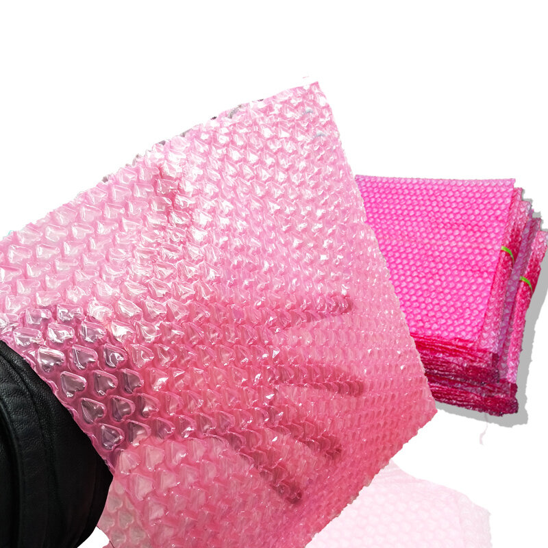 10x10cm farbige Bubble Mailer Herz blase Verpackungs beutel offene Schutz folie für kleine Gegenstände