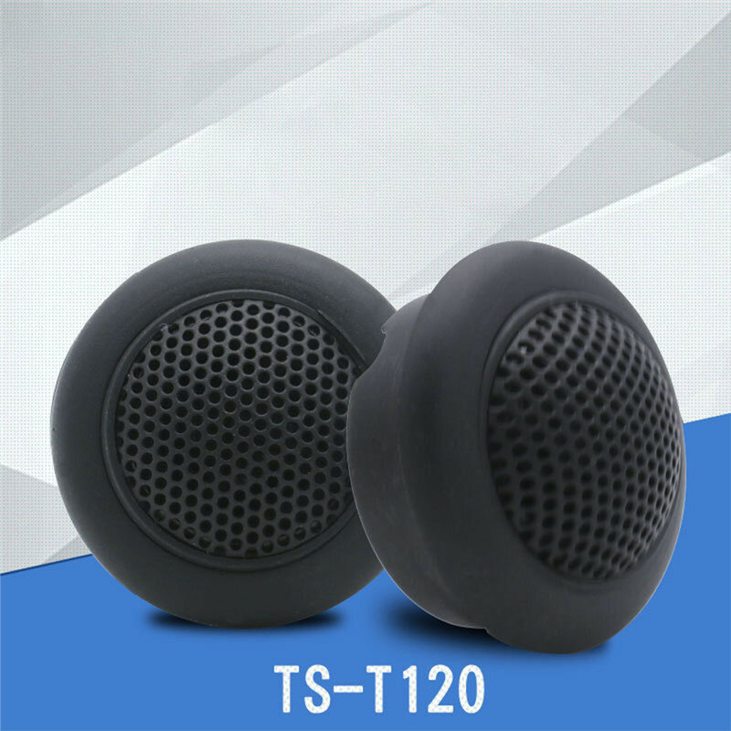 2Pcs TS-T120 Auto Luidsprekers Audio Hoorns Voertuig Subwoofer Tweeter 12-24V 10W 89db Algemene Purpose Zwart luidspreker Accessoires