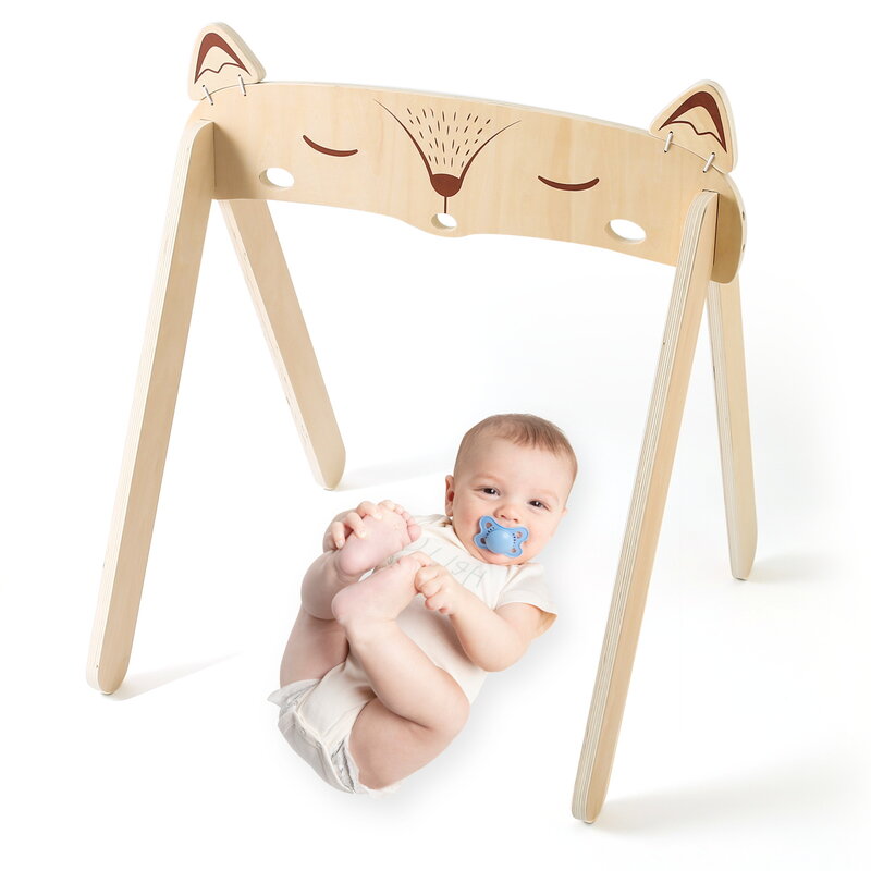 Marco de gimnasio de madera para actividades de bebé, marco de Fitness para jugar al gimnasio, decoración de habitación de bebé móvil, juguete decorativo para habitación de bebé recién nacido
