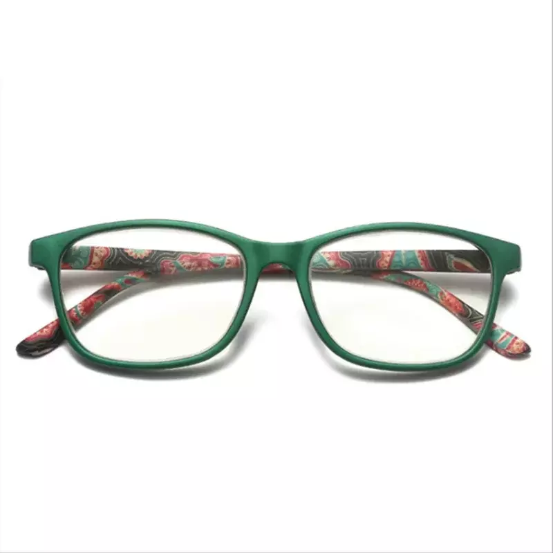 Moda donna occhiali da lettura fiore stampa resina lettura occhiali da vista ingrandimento occhiali da presbite + 1.0 ~ + 4.0 occhiali da lettura donna