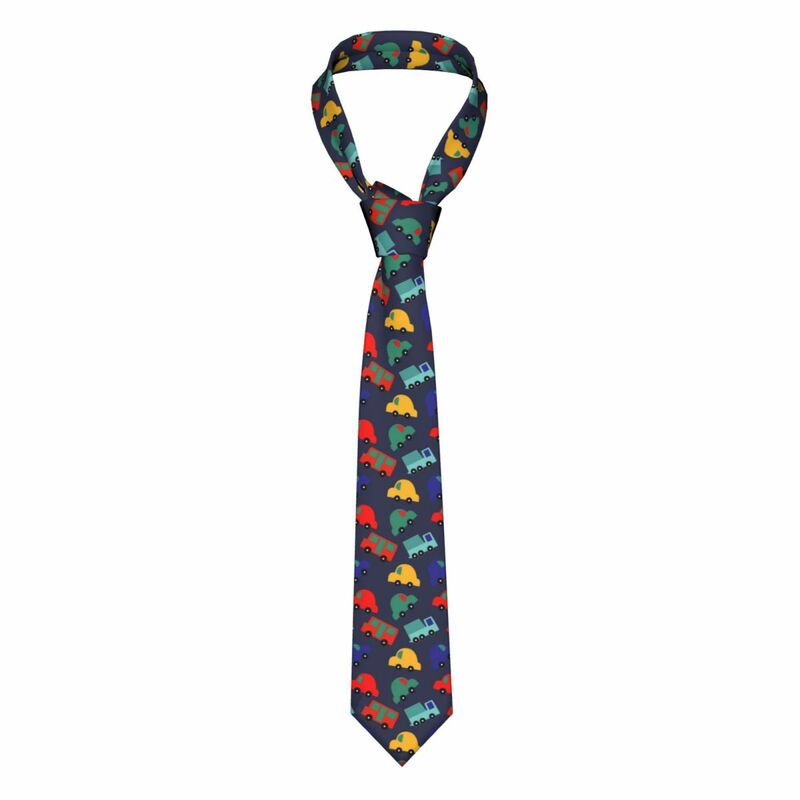 Tie For Men Formal Skinny Neckties Classic Men's Cartoon Cars Wedding Tie Gentleman Narrow