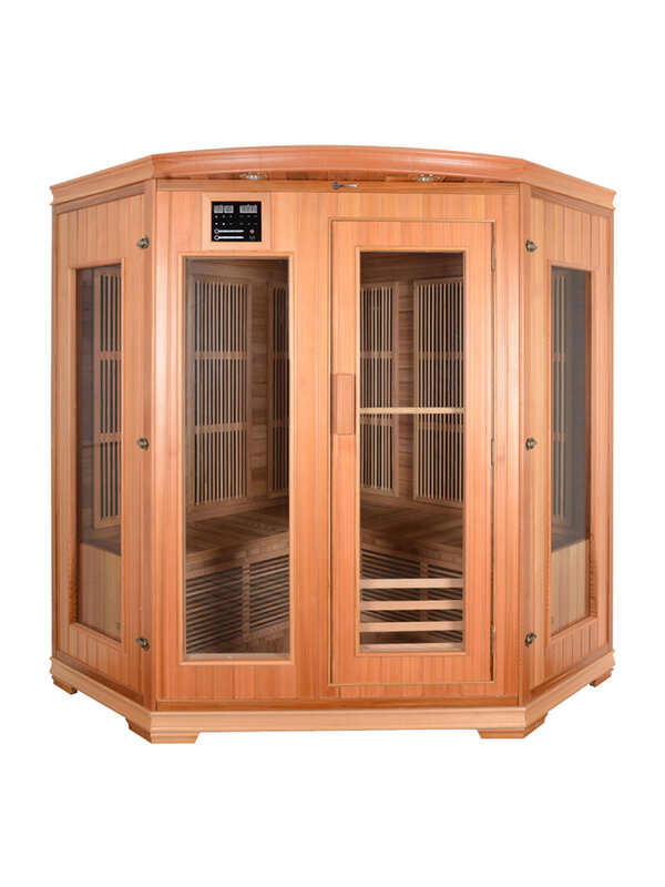 Sala infravermelha personalizada da sauna da onda clara, sala de vapor do agregado familiar, fumigação seca e molhada, One-Piece