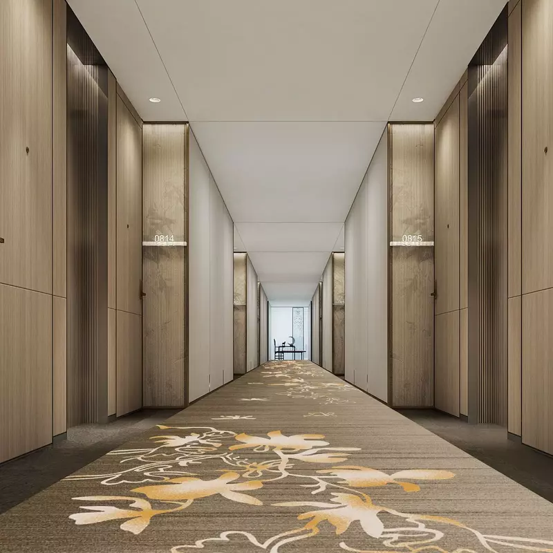 Karpet artistik abstrak untuk dekorasi ruang tamu karpet koridor panjang dekorasi aula karpet kamar tidur anti-selip keset pintu tangga