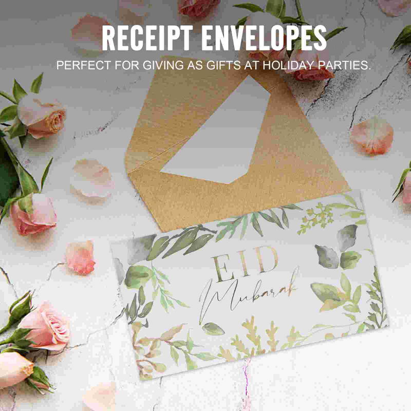 Ramadan Mubarak Decorações, Envelopes Vermelhos para Eid, Festival Gift Card, Armazenamento Exquisite, Colorido, 10 pcs