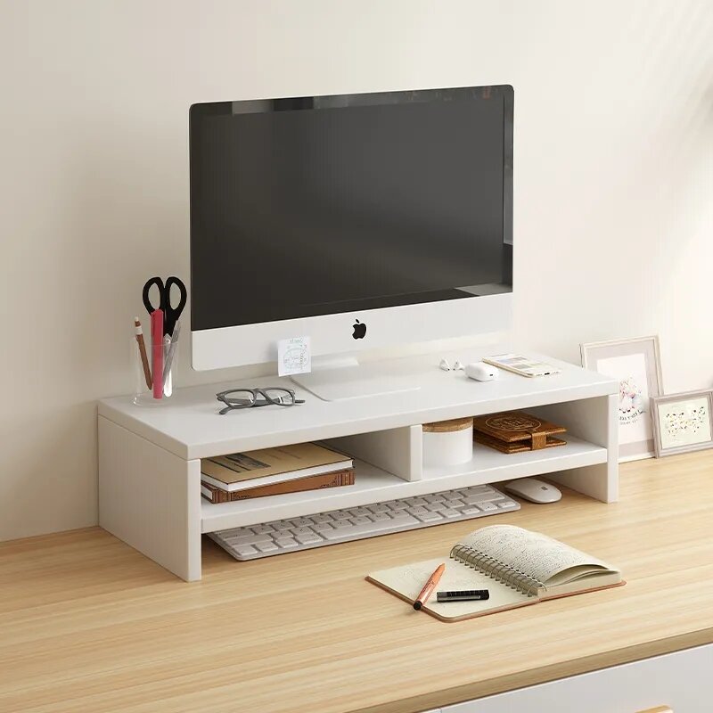 Podstawka do monitora-ergonomiczna podstawka do laptopa Organizer na biurko przechowywania klawiatury