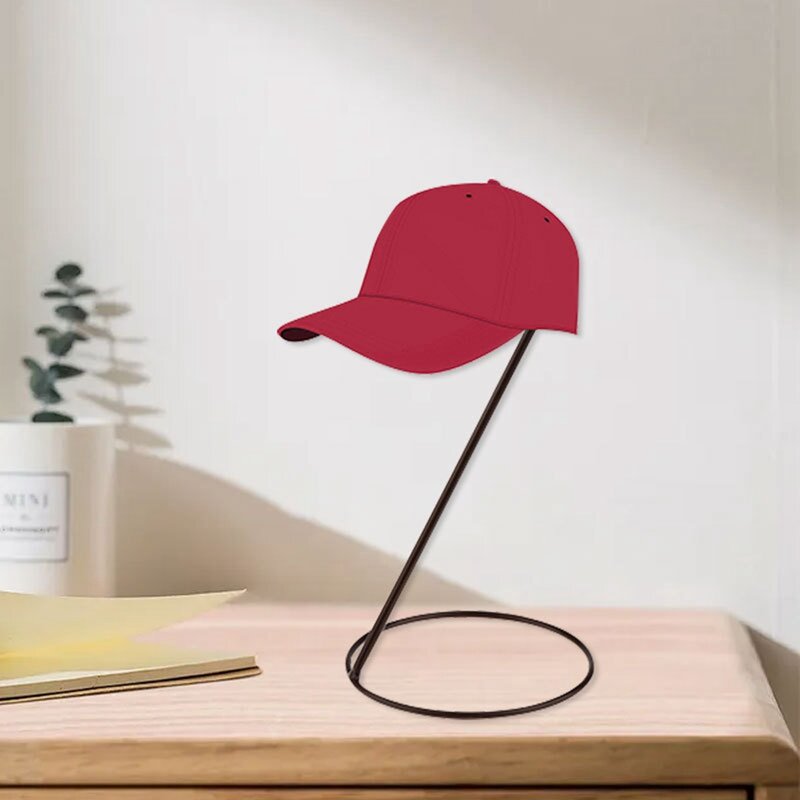 2 Pcs Metal Hat Stand Hat Holder Hats Hats Caps for Display Display Wig Hanging Rack-Black